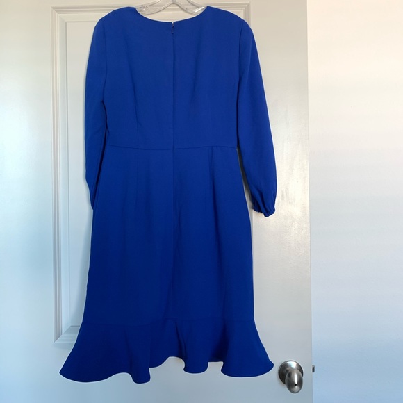 DRAPEY RUFFLE-FRONT DRESS - Picture 7 of 8